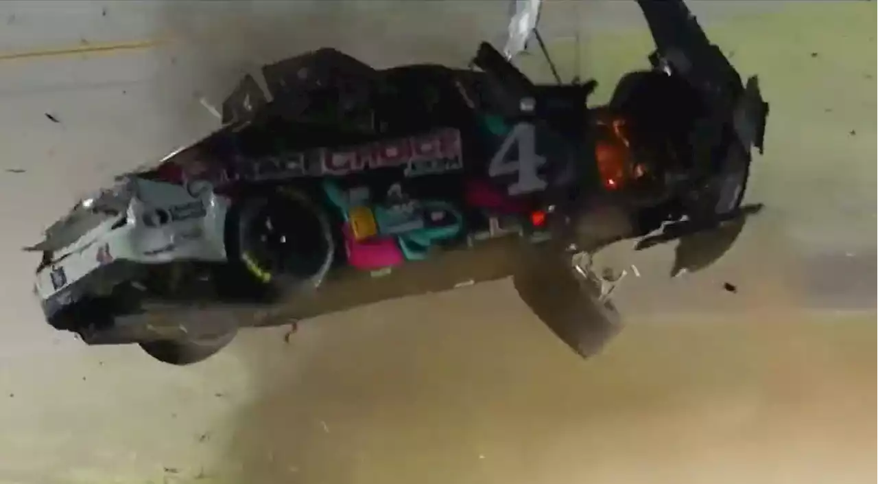 NASCAR driver out of hospital as footage shows car flip ten times in terrifying crash