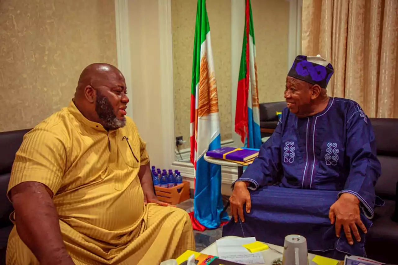 PHOTOS: Dokubo visits Ganduje, congratulates him on becoming APC chair