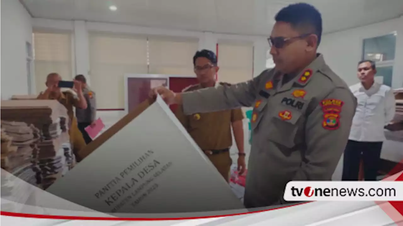 Polres Lampung Selatan Tinjau Tempat Penyimpanan Logistik Pilkades Serentak