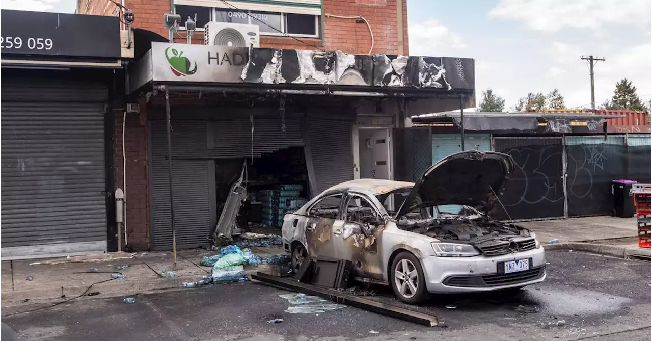 Fruit shop destroyed after 'suspicious' fire in Melbourne's north