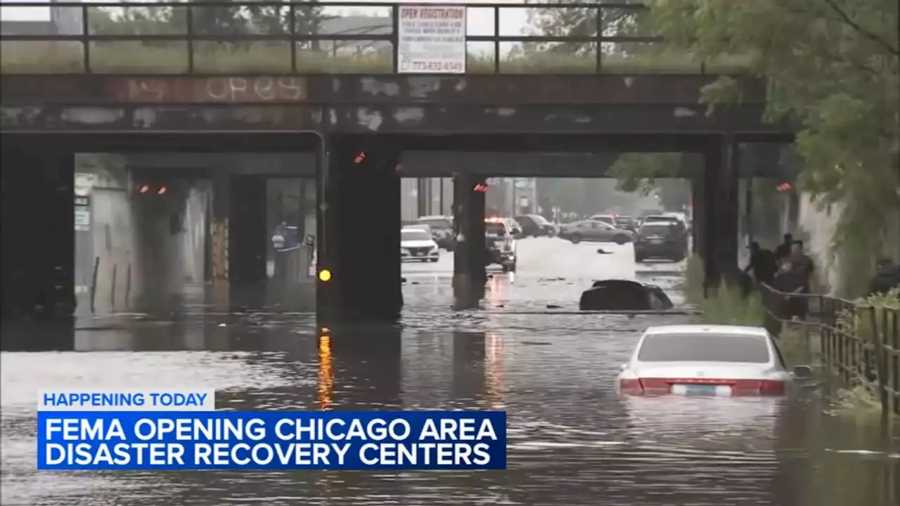 FEMA disaster relief centers opening in Cook County after summer floods