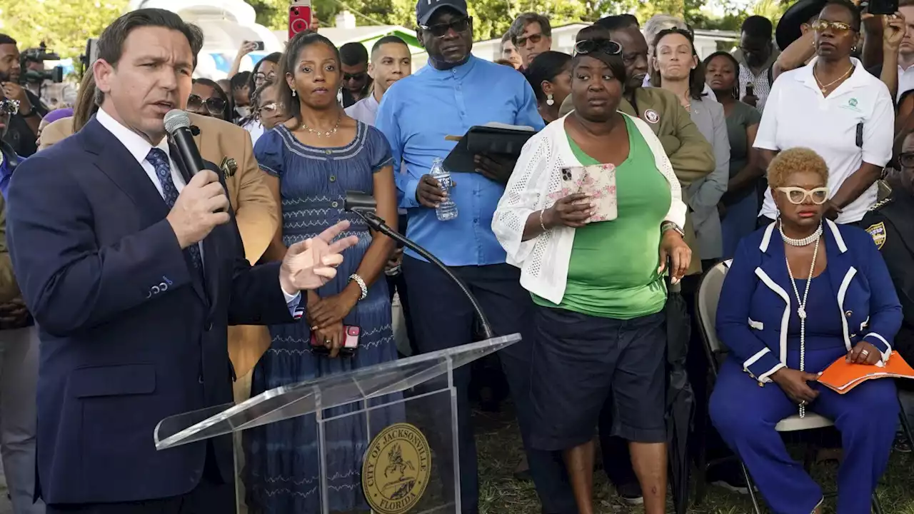 Florida Gov. Ron DeSantis faces Black leaders' anger after racist killings in Jacksonville