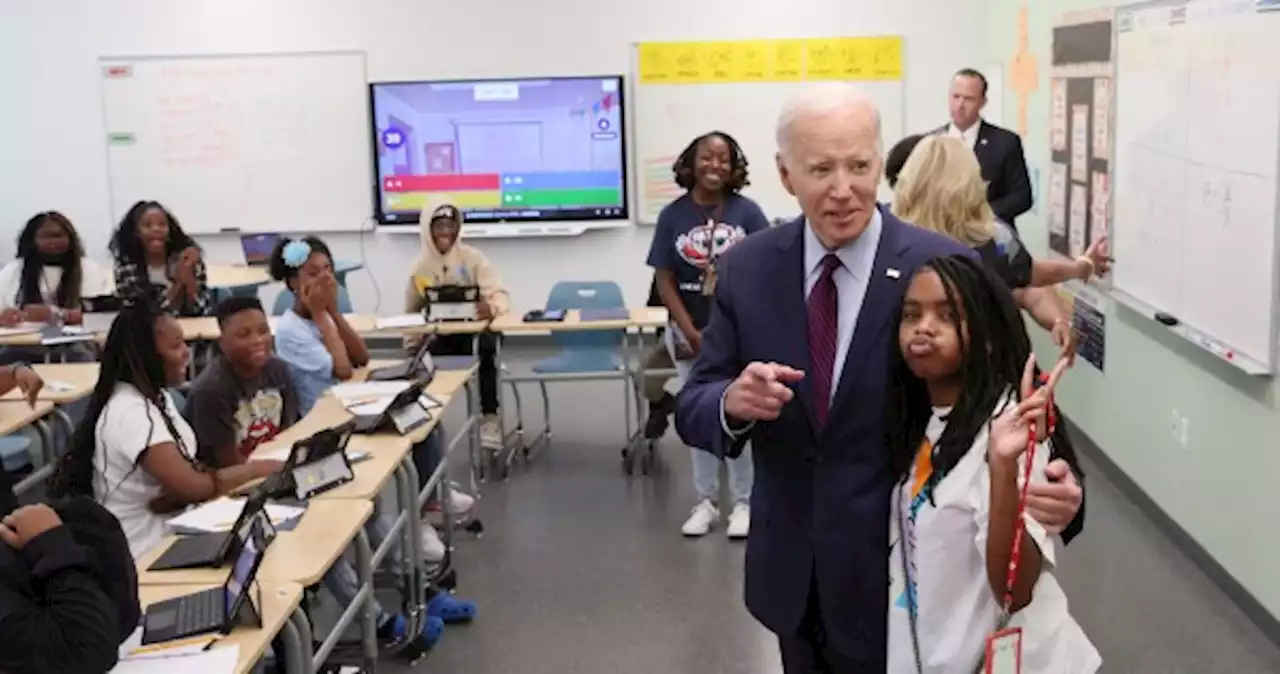 Biden welcomes students back to school as US math, reading lag pre-Covid levels