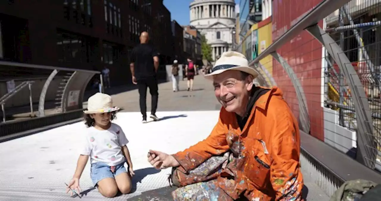 London chewing gum artist paints 'hidden world' beneath people's feet