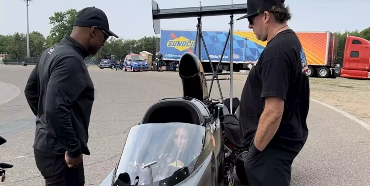 Angelle Sampey Hopes to 'Whip Tony Stewart's Ass' in NHRA Dragsters