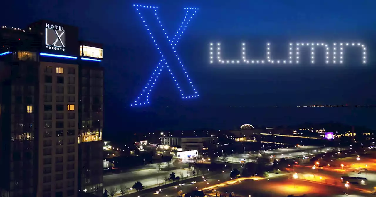 Dazzling free drone show to light up night skies over Toronto this weekend