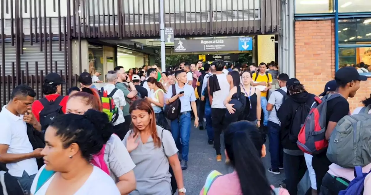 Metro de Medellín suspendió su operación comercial en las líneas A y B