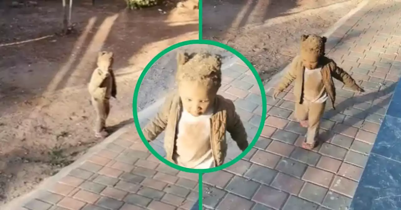 Hilarious video shows little dirt-covered cutie eliciting laughter across Mzansi