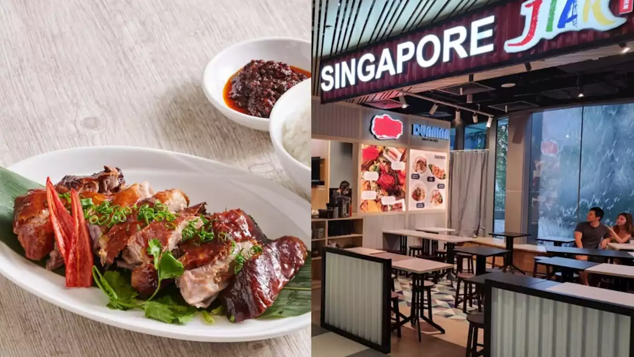 London Fat Duck launches Irish duck rice hawker stall at new Singapore Jiak food court in the CBD