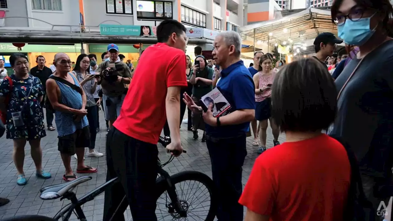 Police called after man disrupts Ng Kok Song’s Clementi walkabout, shouting profanities