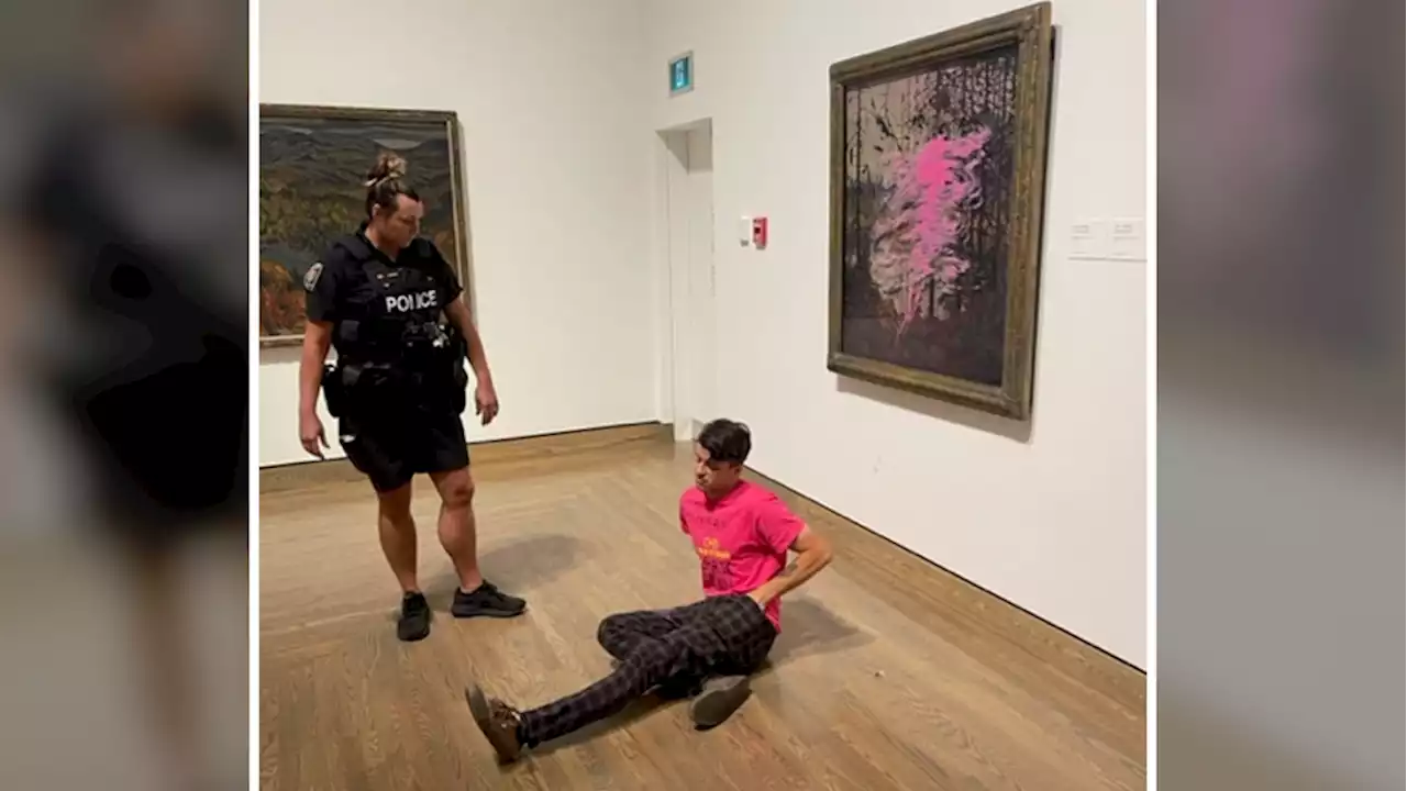 Climate protester splashes paint on Tom Thomson piece at National Gallery of Canada