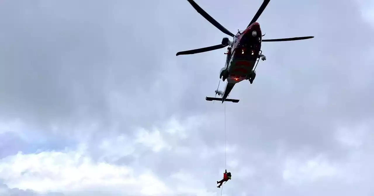 Injured hill walker airlifted from Glencoe