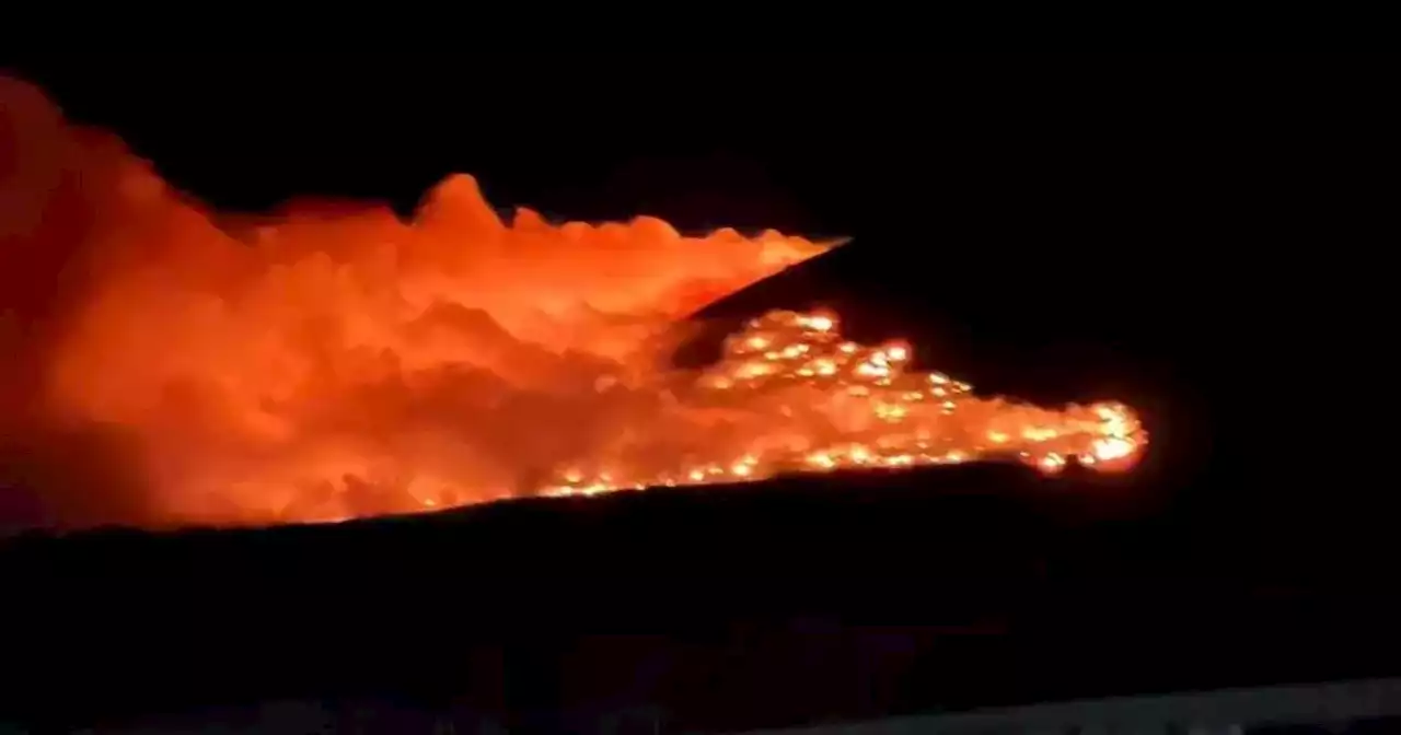 Large scale fire at Scot landfill site as crews battle blaze for second day