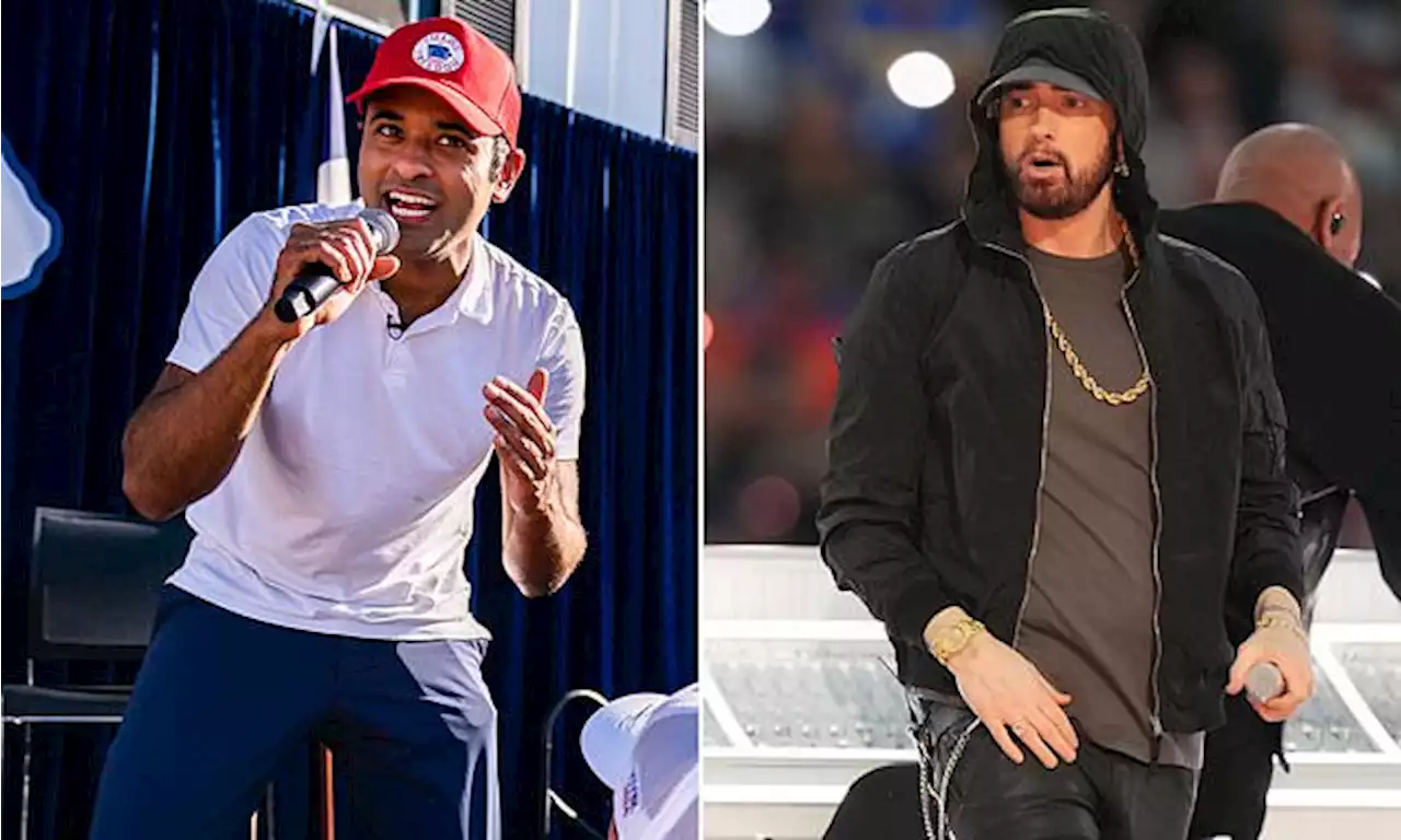 Eminem tells Ramaswamy to stop rapping his music on the campaign trail