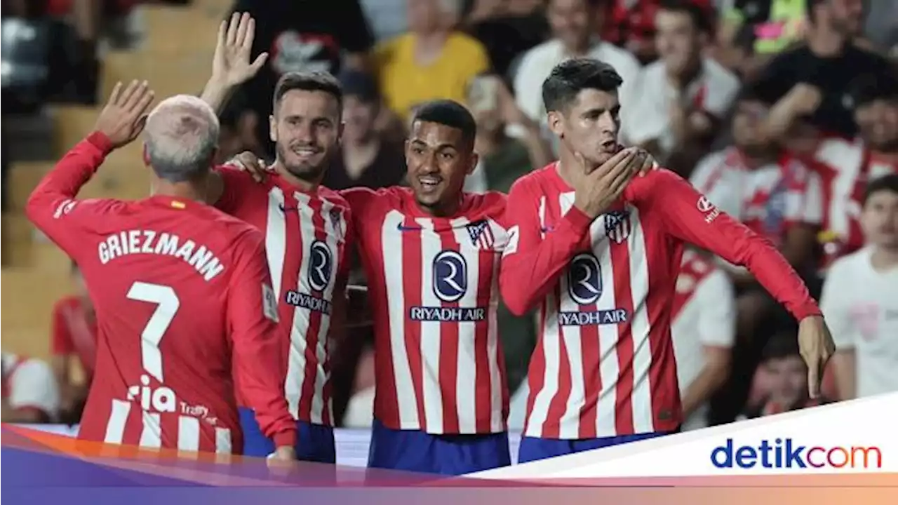 Vallecano Vs Atletico: Griezmann dkk. Pesta Gol 7-0