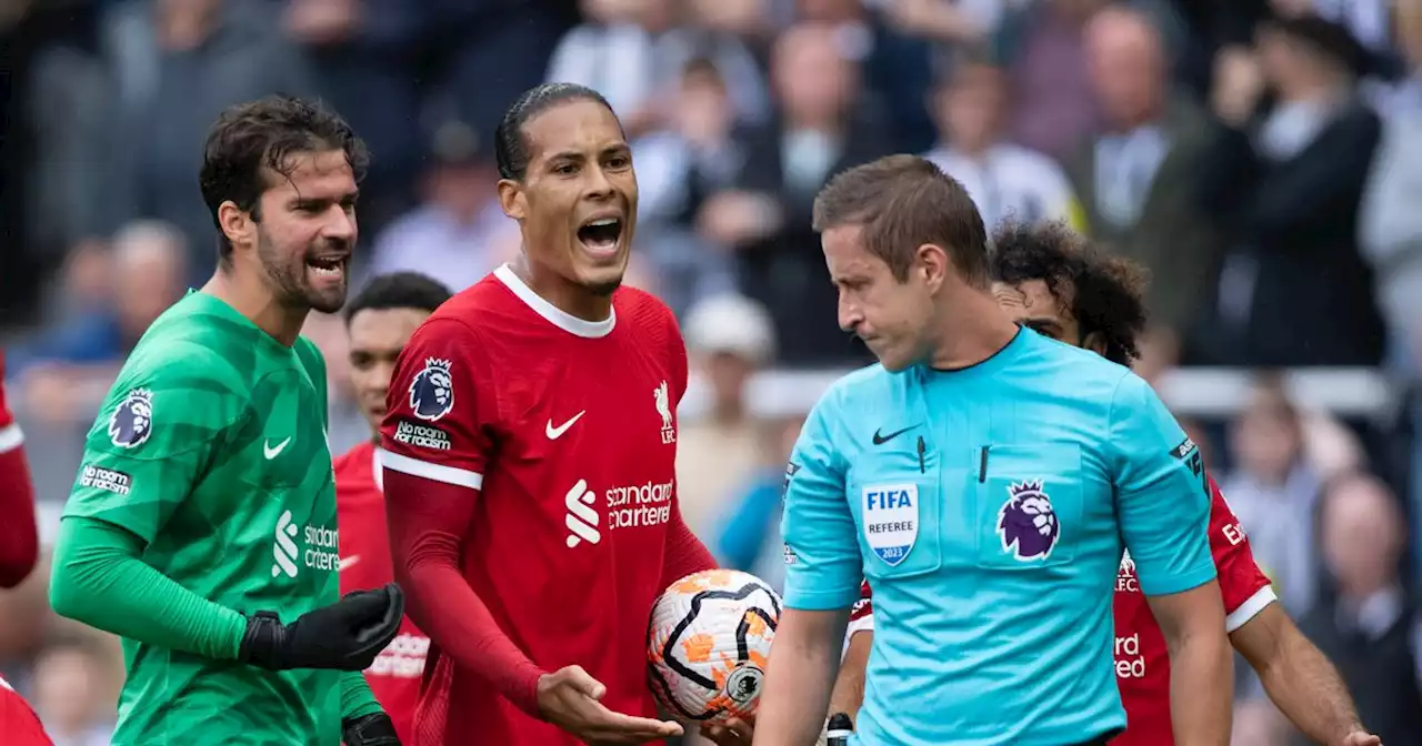 Gallagher explains Van Dijk red card as ex-Liverpool striker spotted in away end