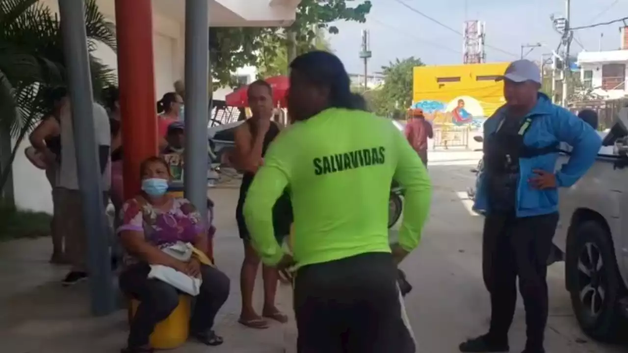 Rescatan a madre e hija que se habían lanzado al mar de Puerto Colombia