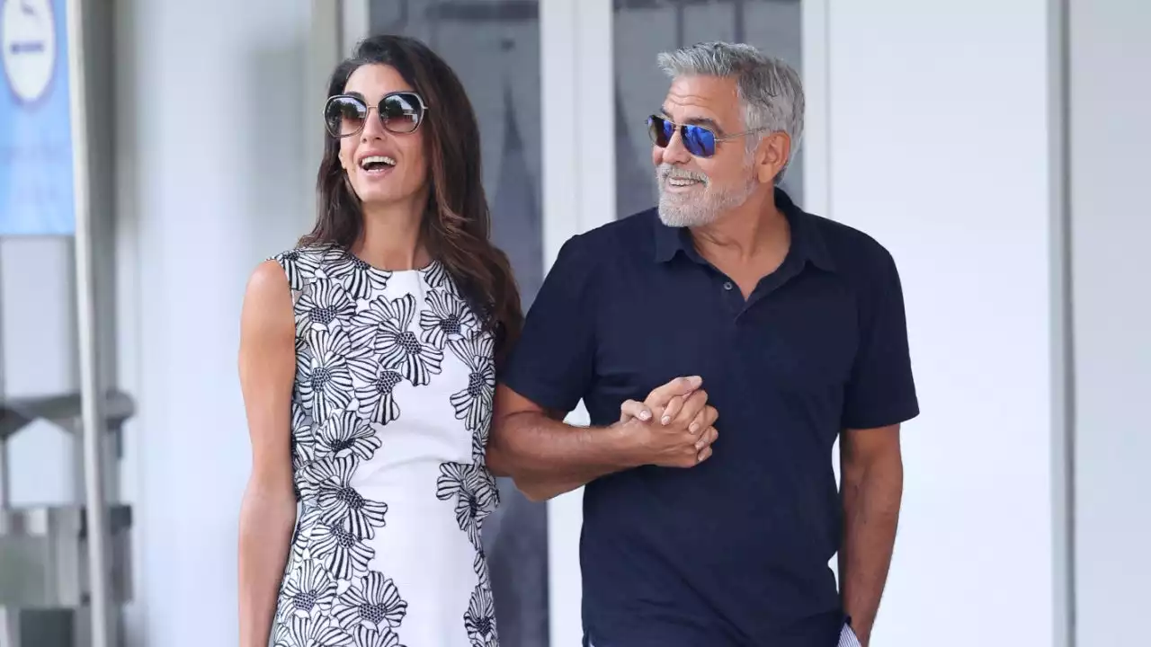 George and Amal Clooney Step Out in Style in Venice, Italy