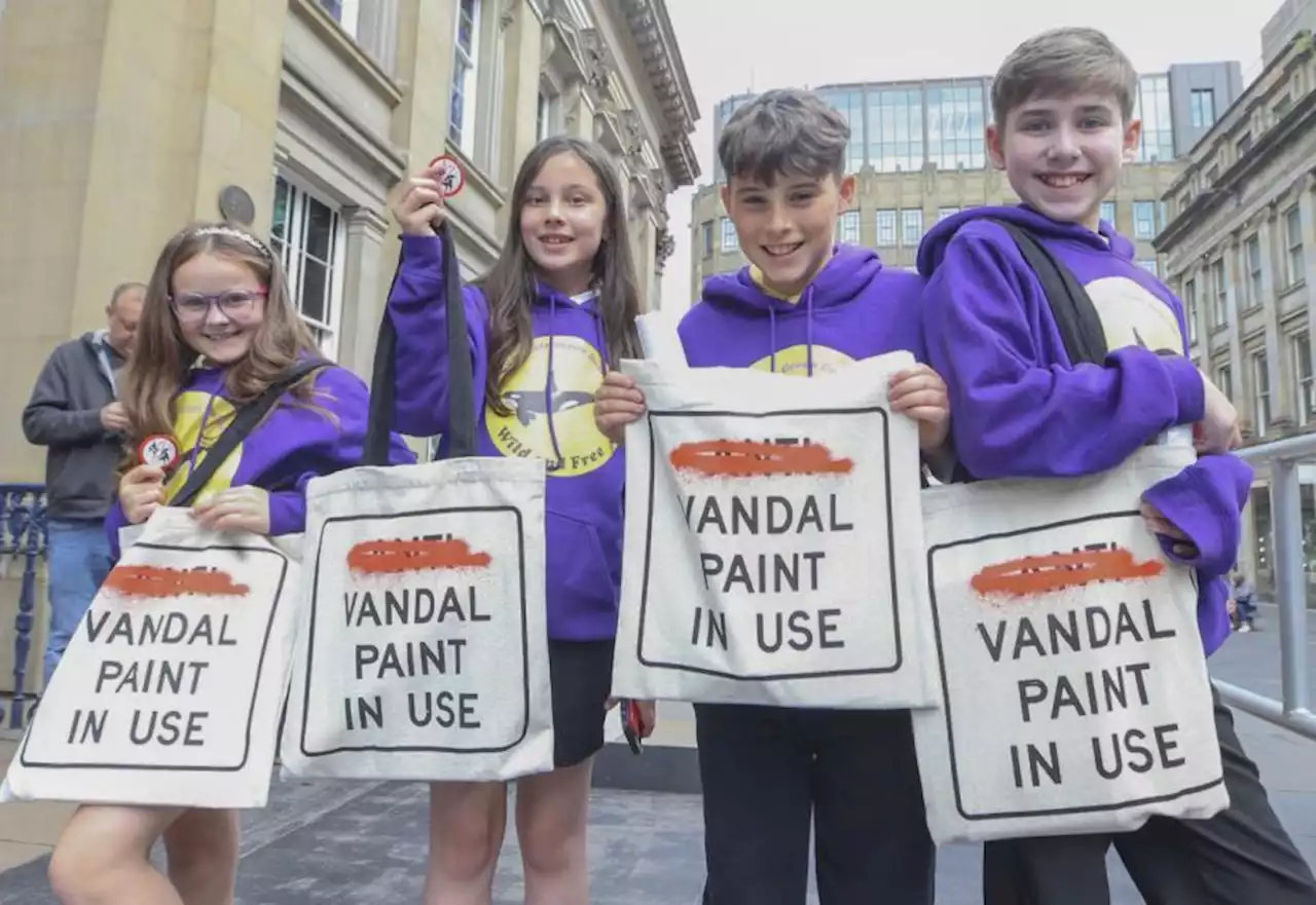 Glasgow pupils hope 'Stanksy' campaign will stop litter as Banksy leaves city