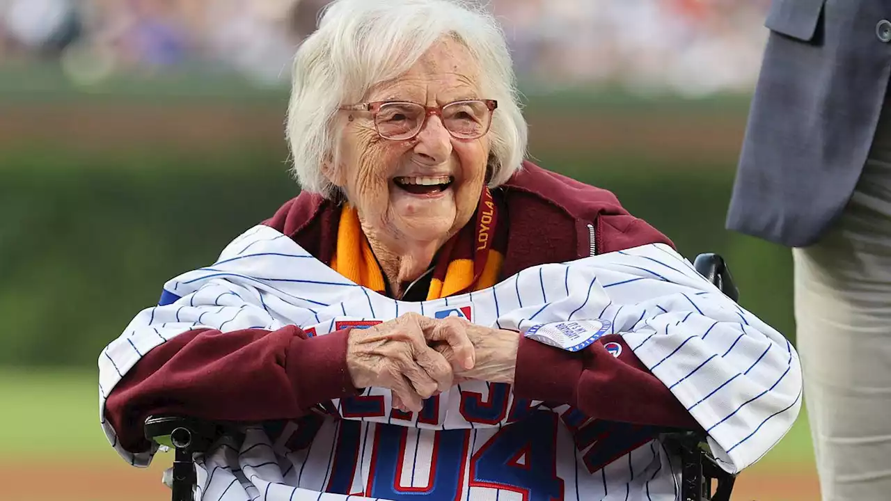 Sister Jean throws out first pitch at Wrigley Field to celebrate 104th birthday