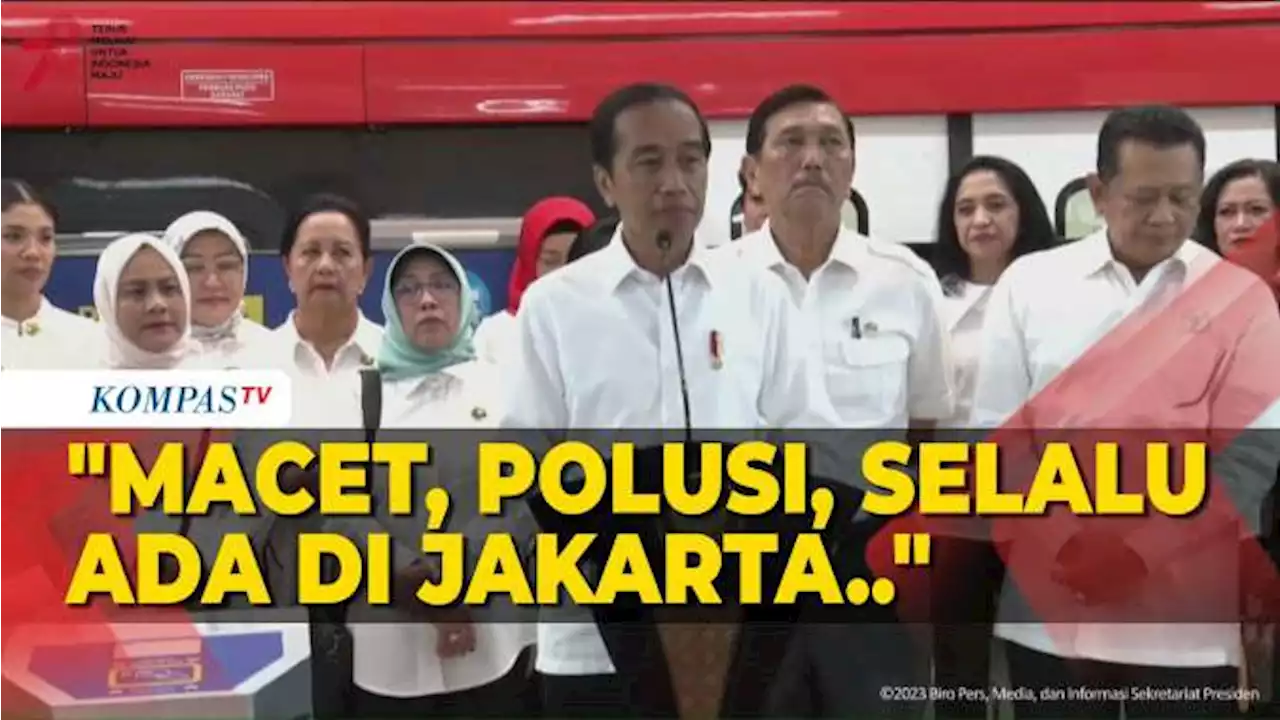 [FULL] Sambutan Jokowi Saat Resmikan LRT Jabodebek, Singgung Macet dan Polusi Jakarta