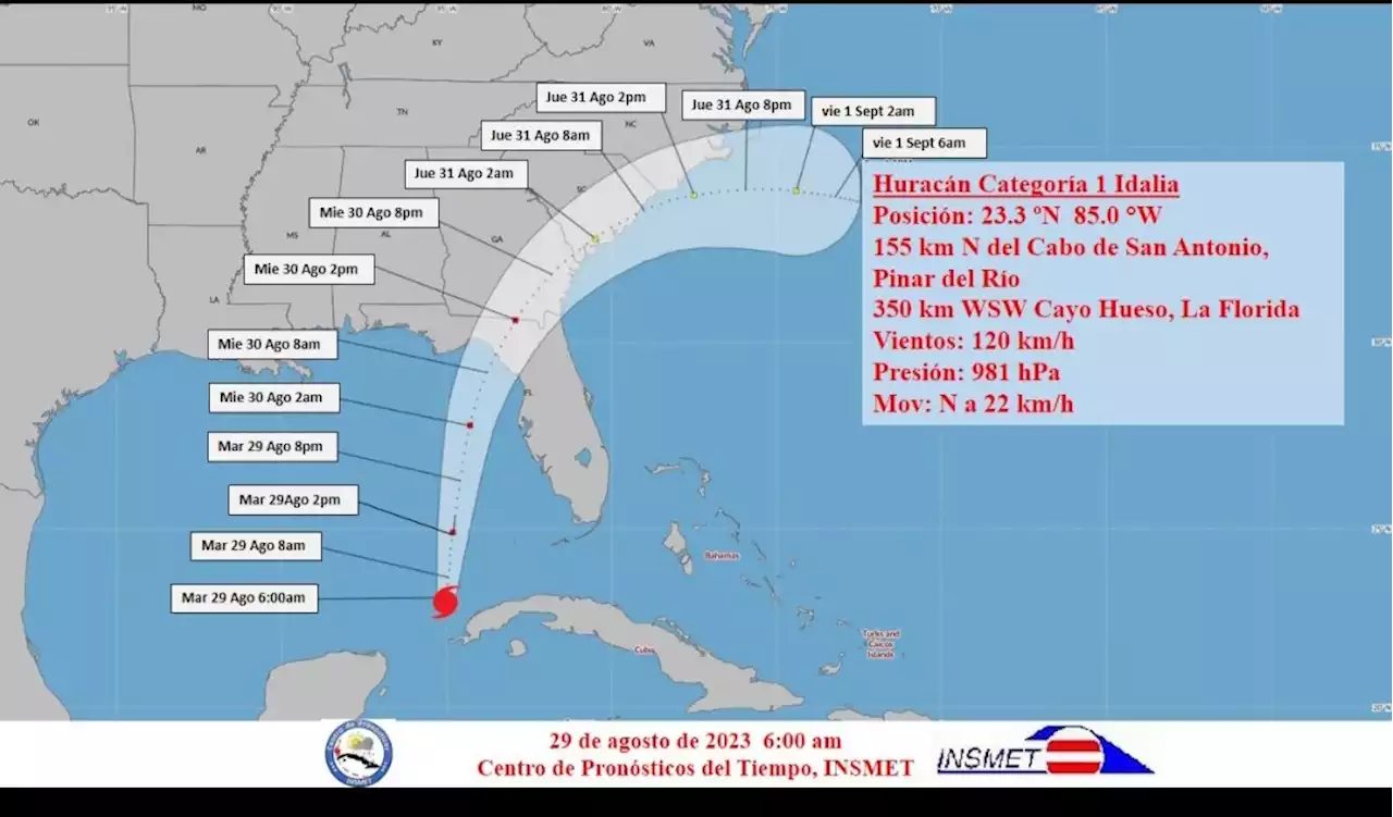 Idalia se convierte en huracán y se espera que toque tierra en Florida el miércoles