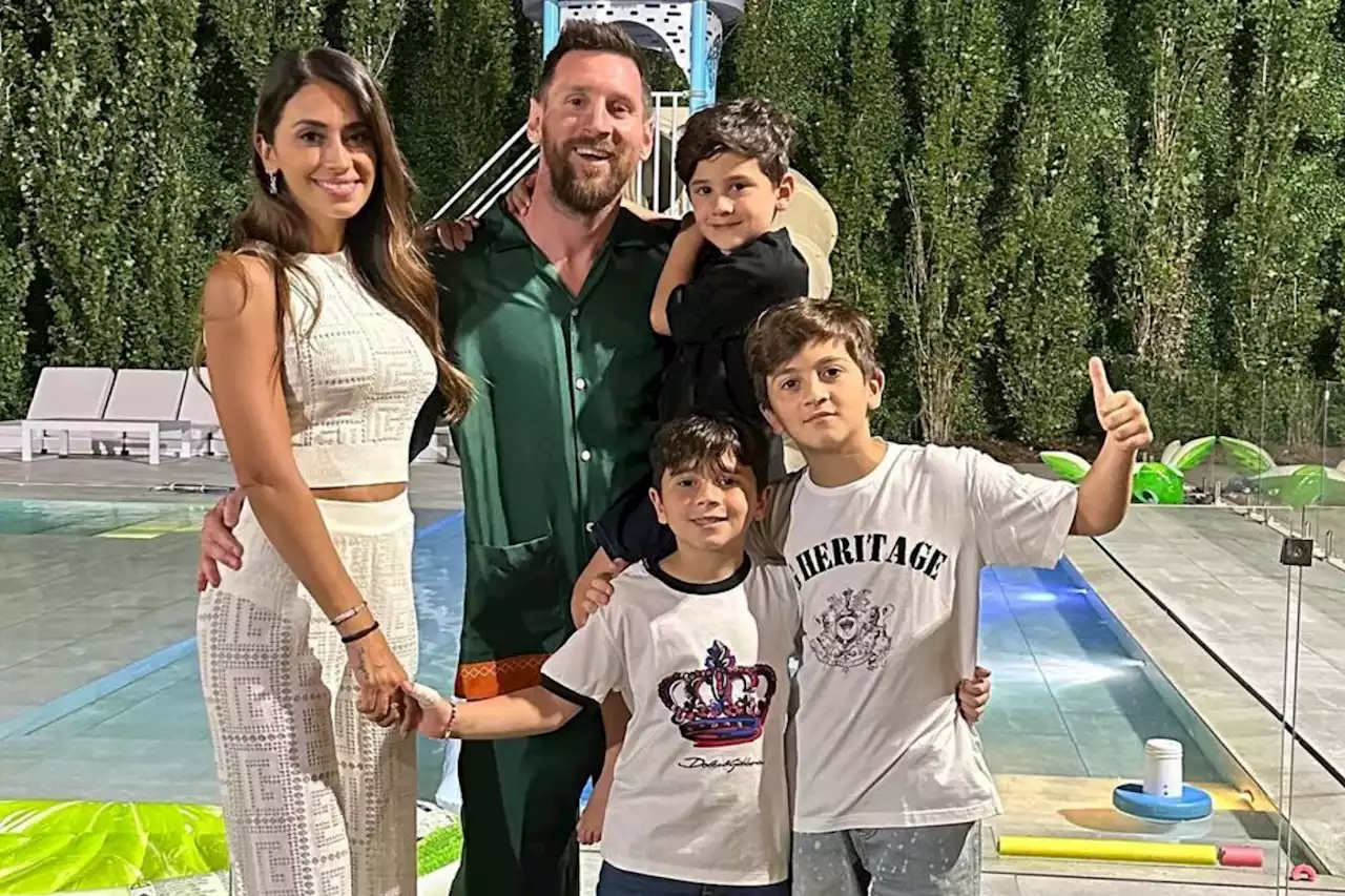 Lionel Messi se mostró relajado junto a Antonela Roccuzzo y sus hijos, pero un detalle en las fotos llamó la atención de sus seguidores