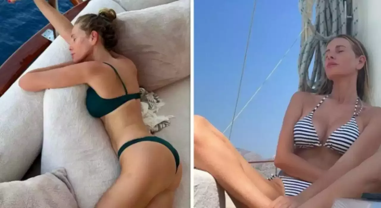 Alessia Marcuzzi Le Foto Sexy In Bikini Fanno Impazzire I Fan Pensa La Turchia Lei Risponde