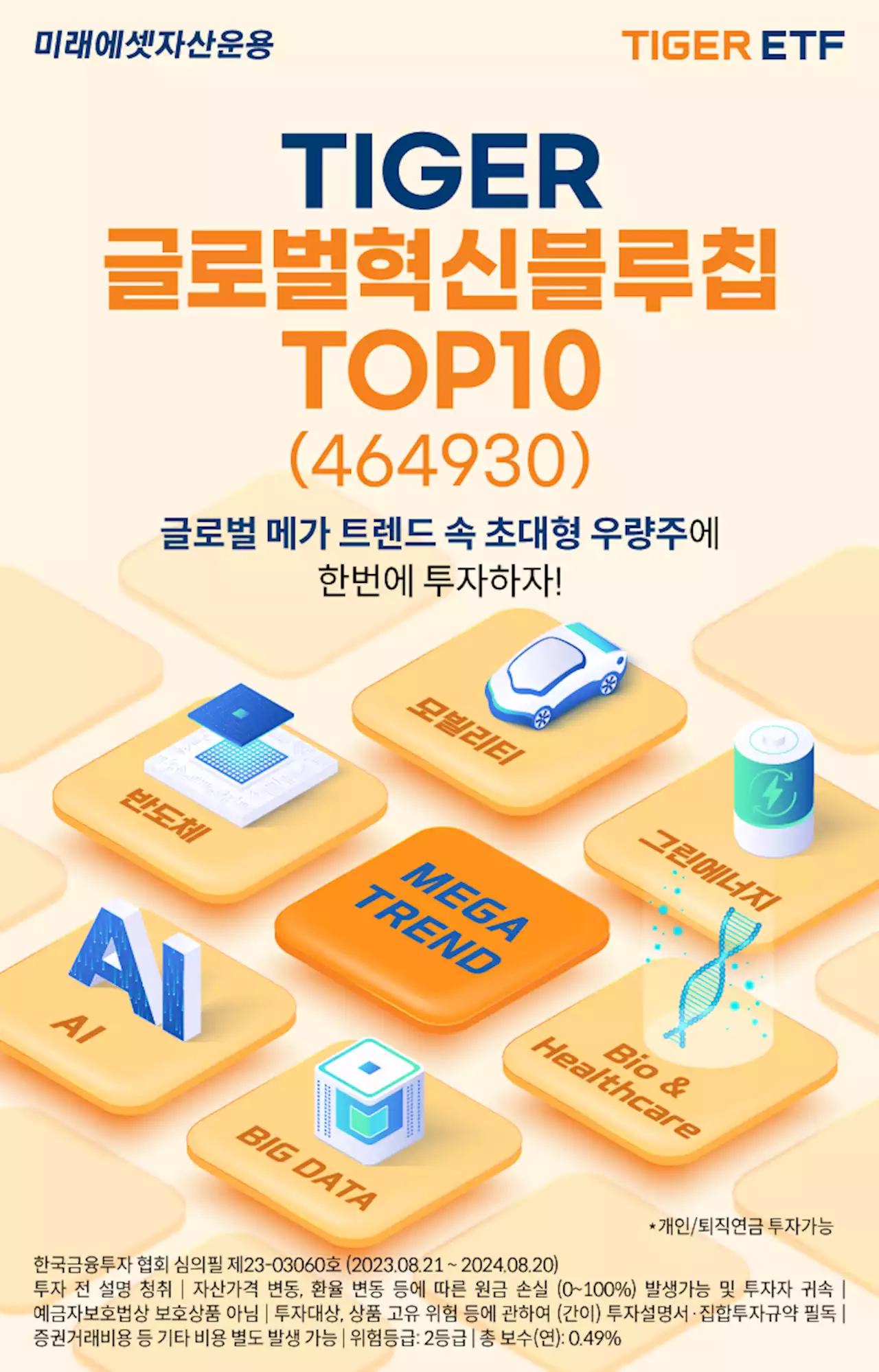 ‘TIGER 글로벌혁신블루칩TOP10 ETF’ 신규 상장