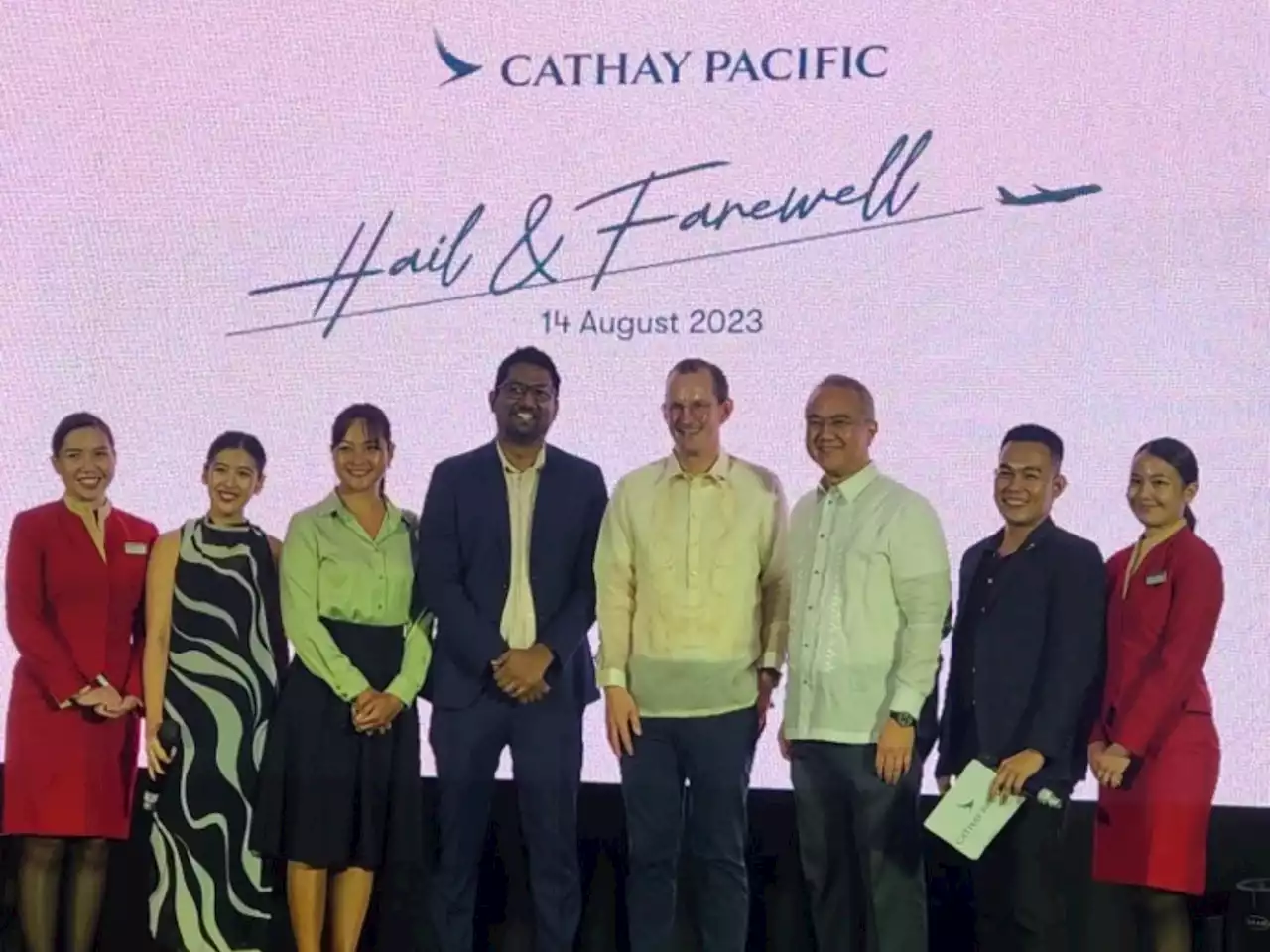 A toast to the departing and arriving Cathay Pacific Philippine chief