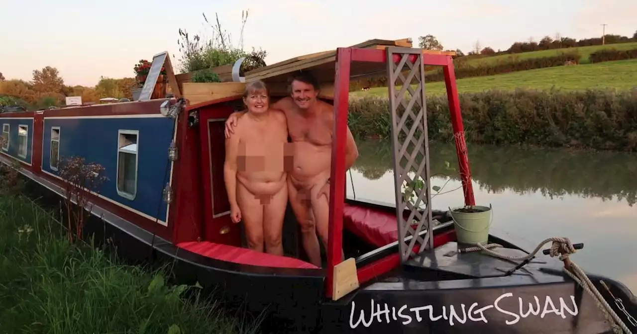 Nudist couple embrace off-grid life on narrowboat – and want you to join them