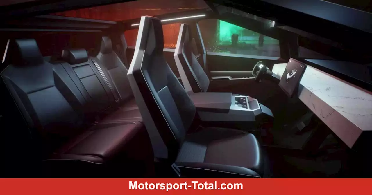 Tesla Cybertruck: Neue Bilder vom Interieur mit Ambientelicht