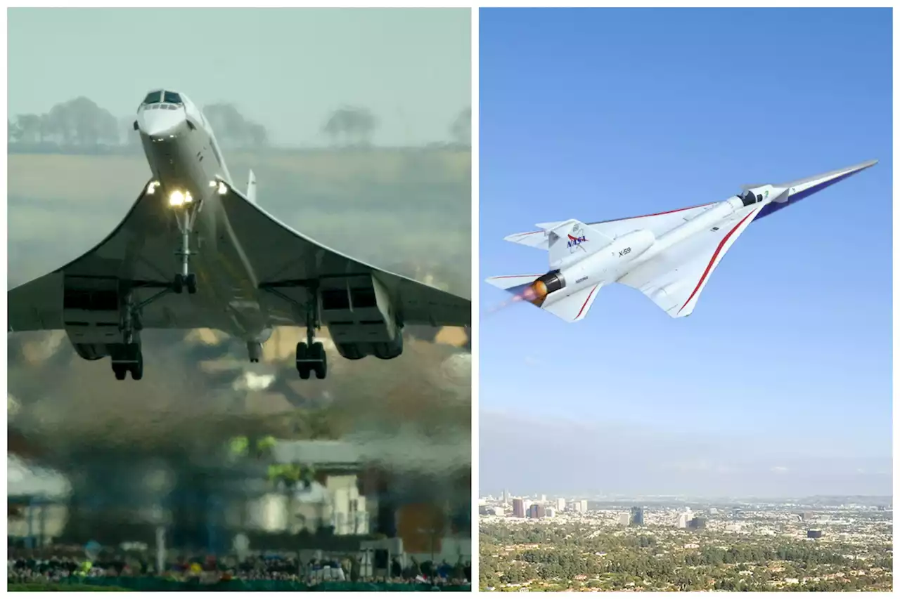 How NASA's experimental new supersonic plane compares to Concordes