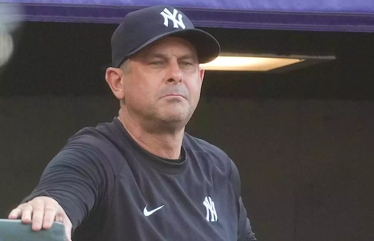 Aaron Boone benches regular, talks to vet about playing less in final month