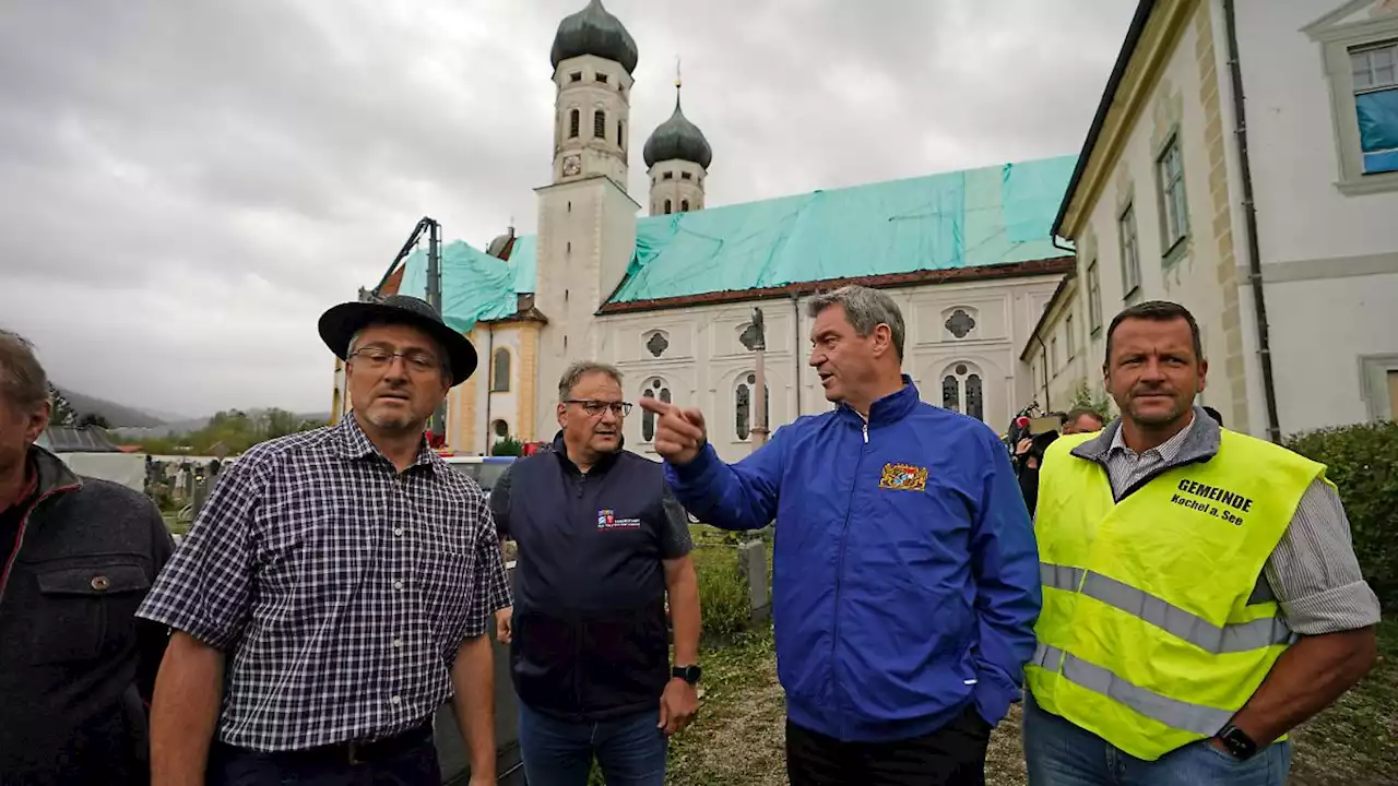 Söder verspricht Hochwasser-Gebieten Hilfe