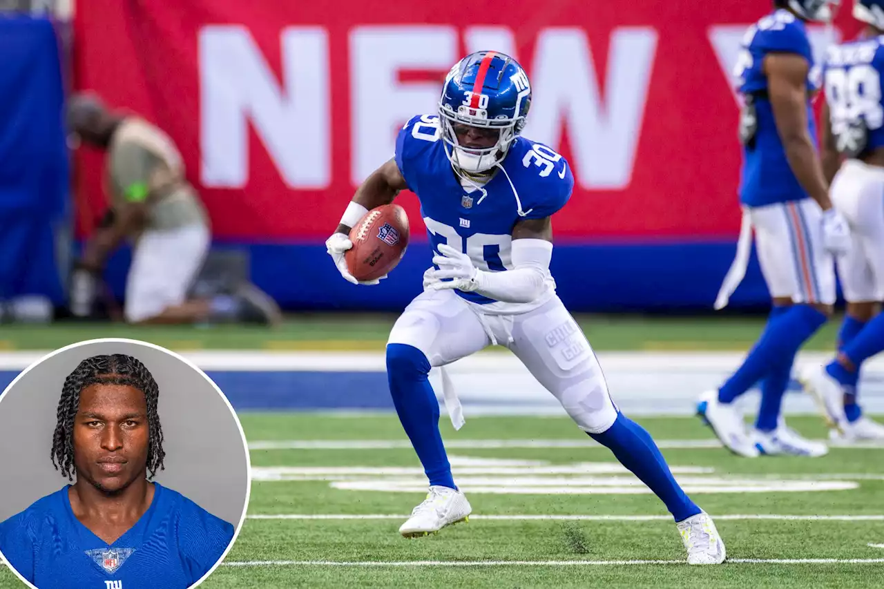 Giants’ Darnay Holmes takes pay cut to secure roster spot