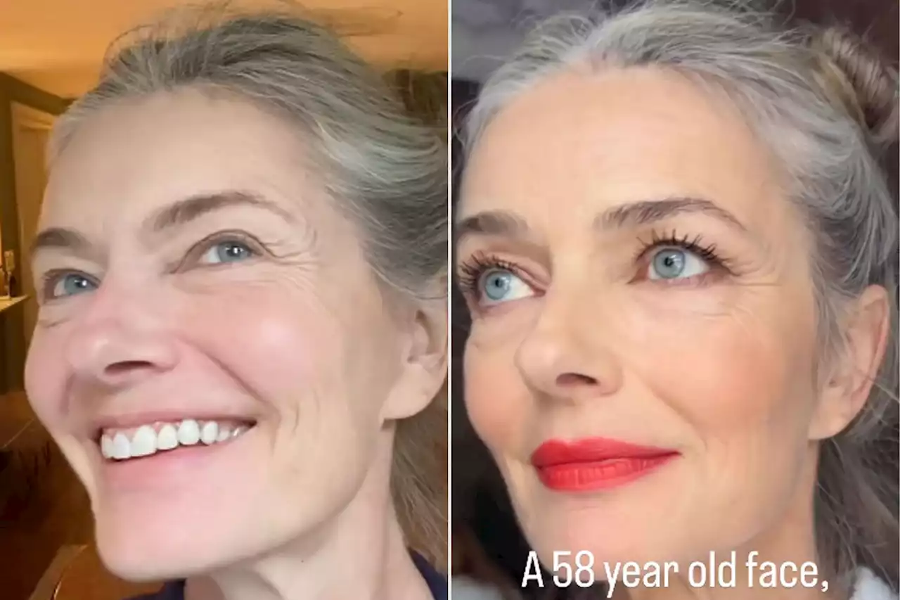 Paulina Porizkova Shows off Her '58-Year-Old Face’ With and Without Makeup — See the Video!