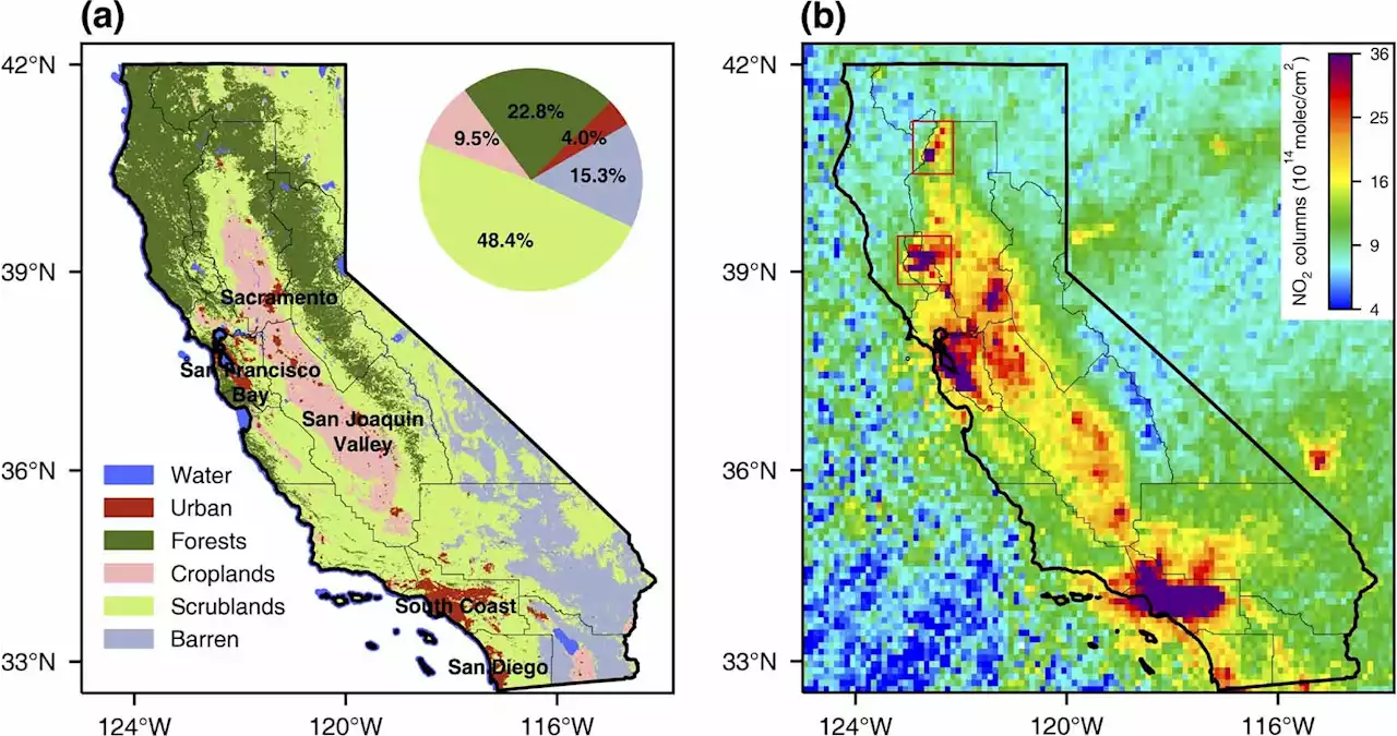 Satellite data show wildfire, soil emissions likely increasing air pollution in remote forests