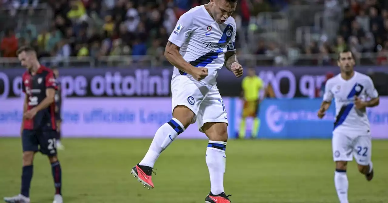 Con gol de Lautaro Martínez, Inter vence 2-0 a Cagliari