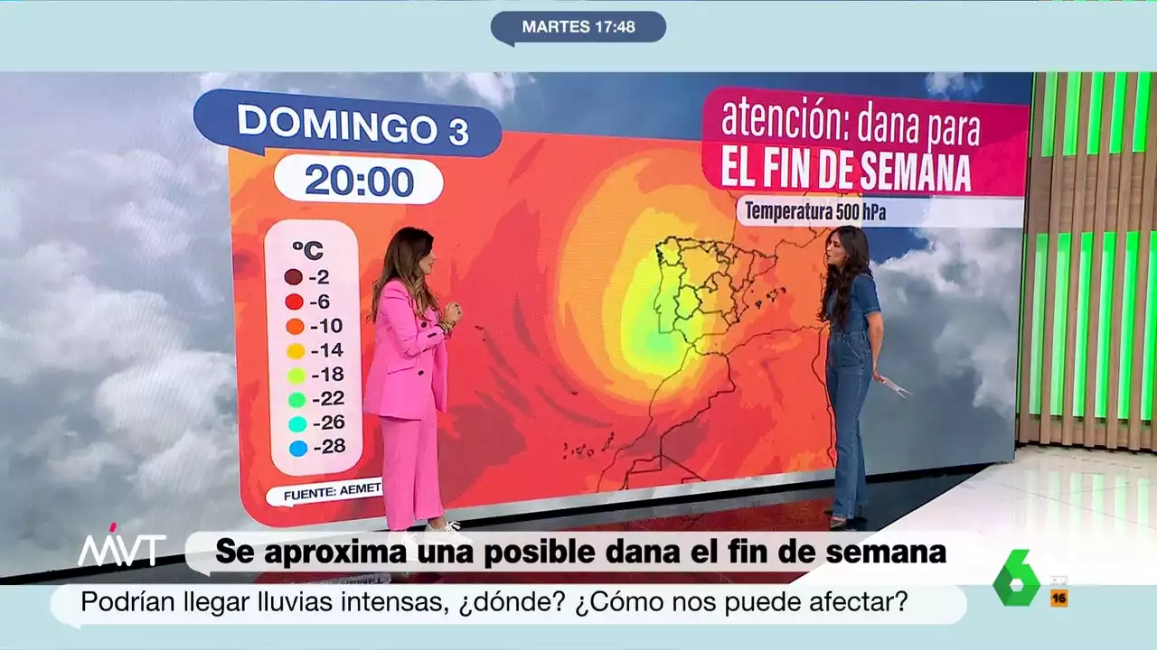 Llega una DANA este fin de semana que podrá dejar lluvias intensas: las zonas más afectadas