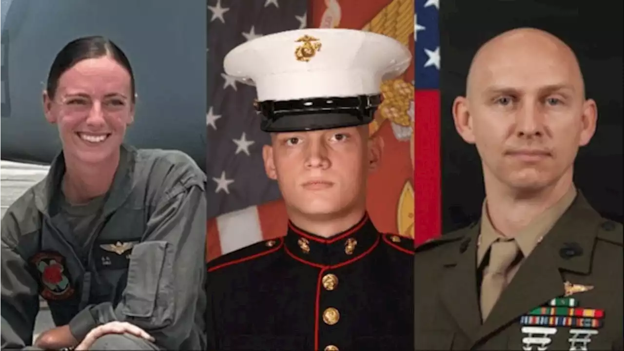 US marines killed in helicopter crash named