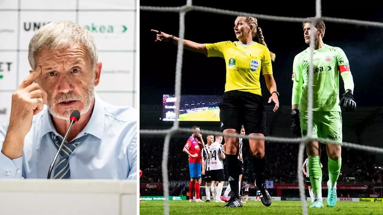 HIF rasar mot domaren efter derbyförlusten: ”Tragiskt för svensk fotboll”