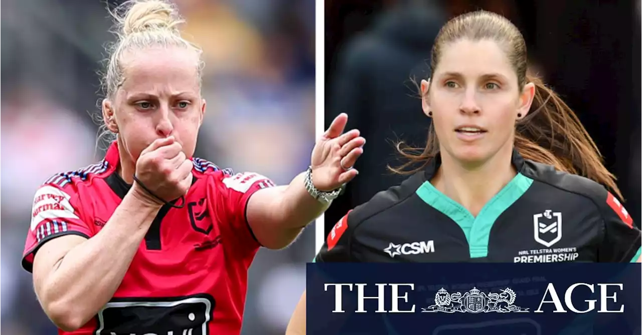 Duo make history as first women to solo referee NRL matches