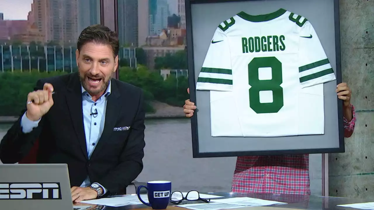 Greeny is appalled the 'Get Up' crew took down his beloved Aaron Rodgers jersey