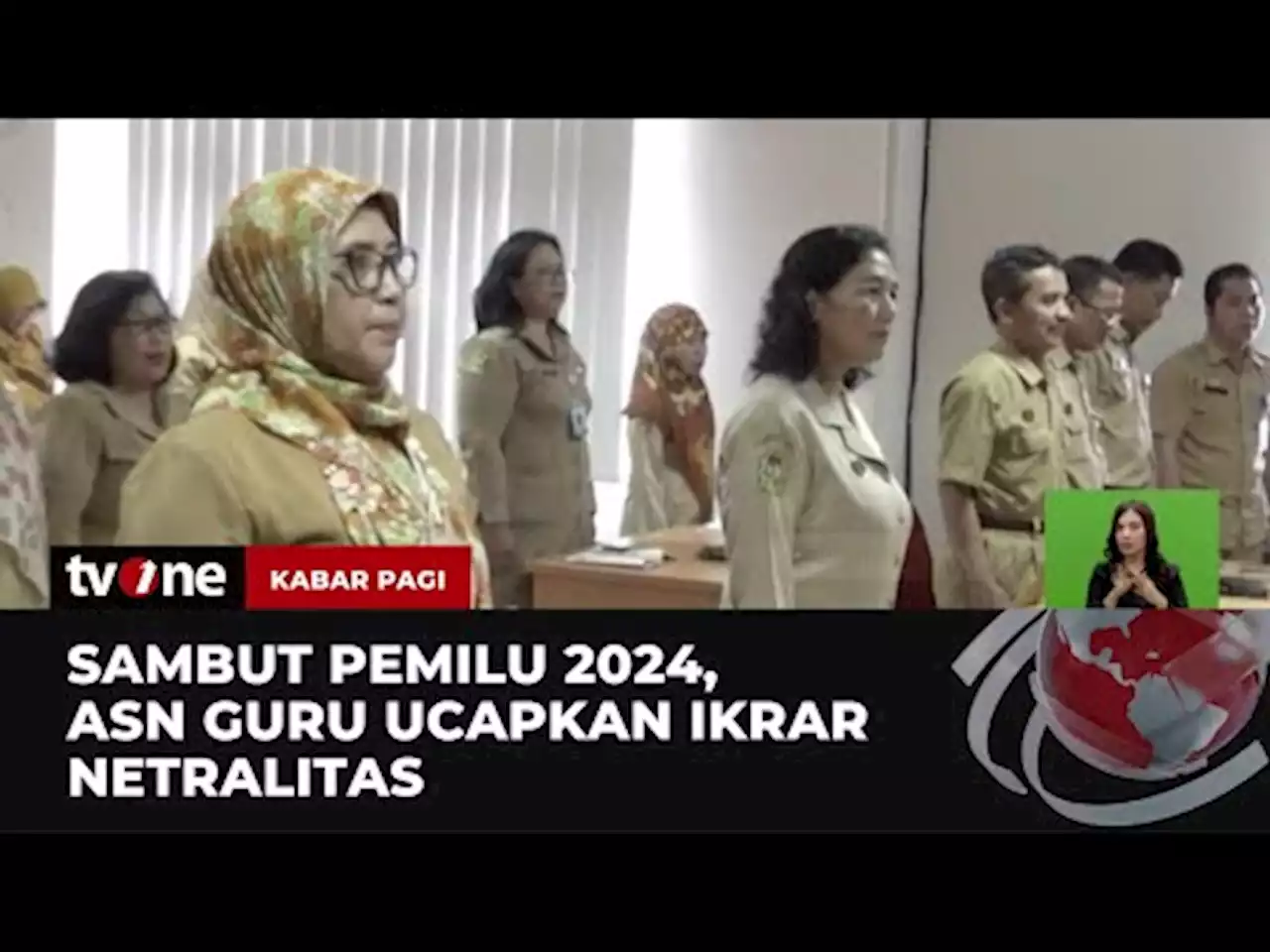 Ratusan ASN Guru Ucapkan Ikrar Netralitas Pilpres 2024