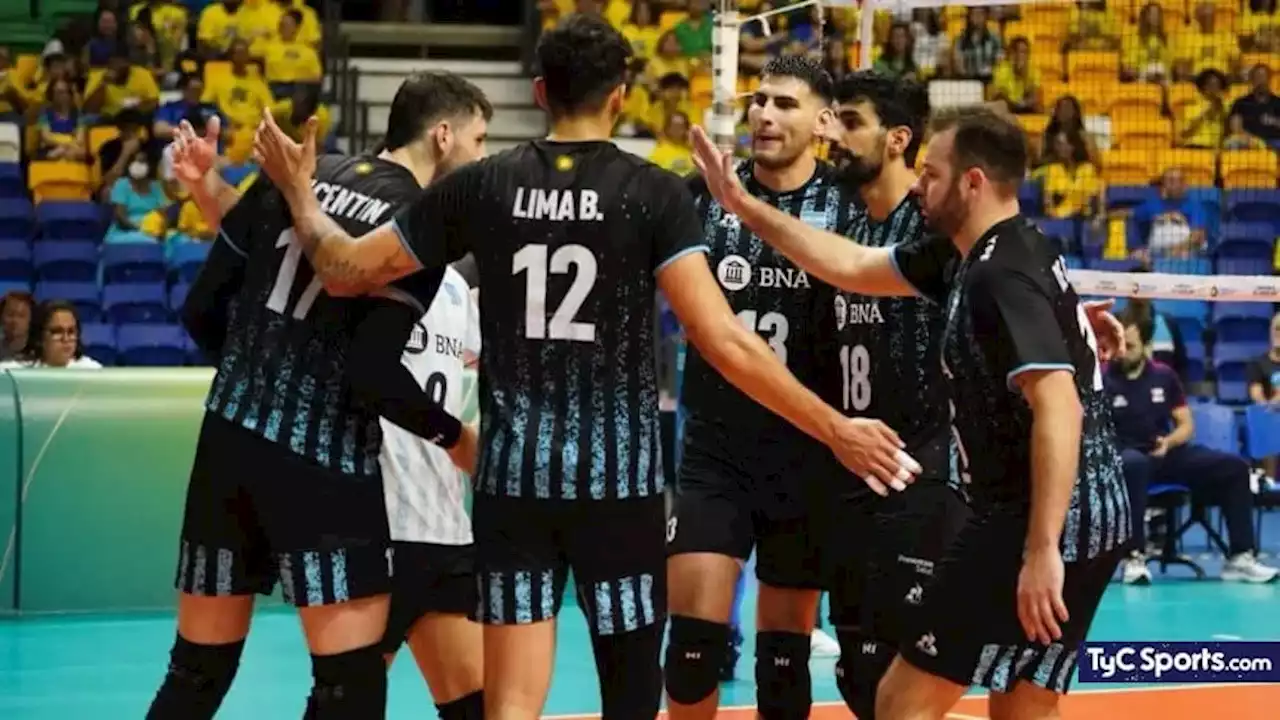 La selección argentina de voley venció a Chile por el Sudamericano