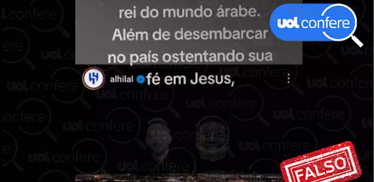 Rosto de Bolsonaro não aparece em projeção do Al-Hilal ao lado de Neymar