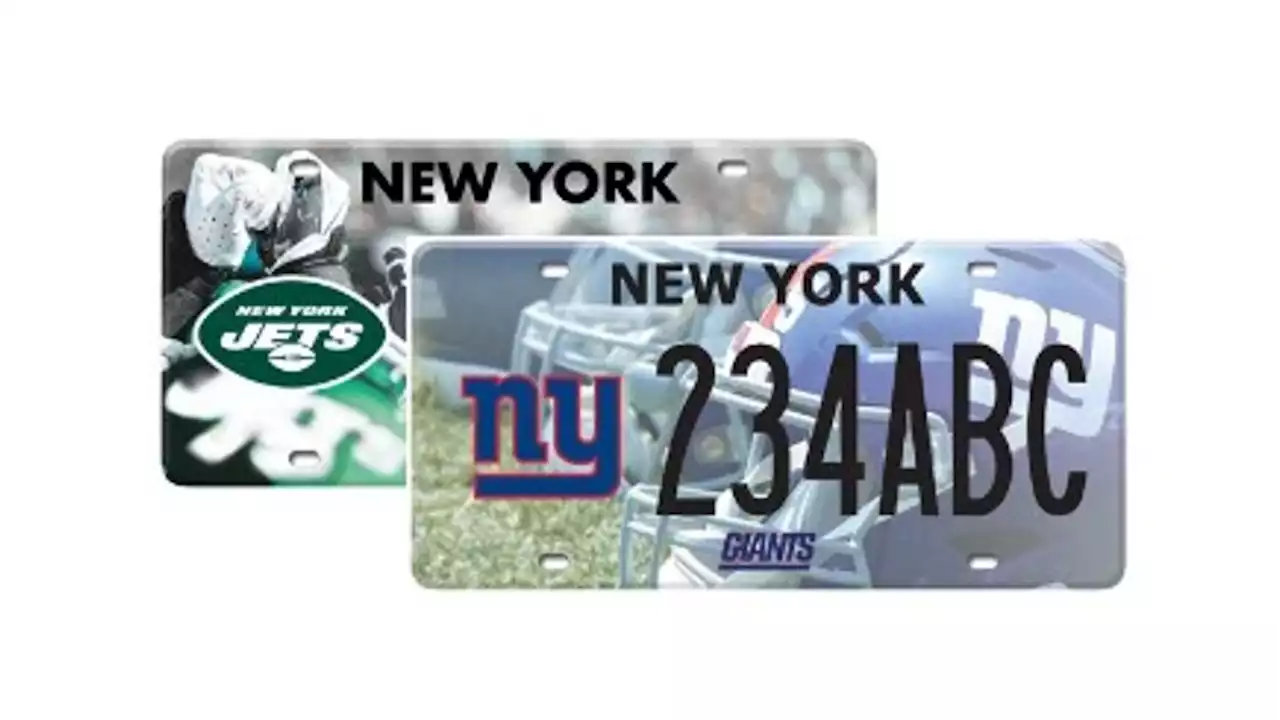 New York DMV unveils redesigned Jets and Giants license plates for 2023 NFL season