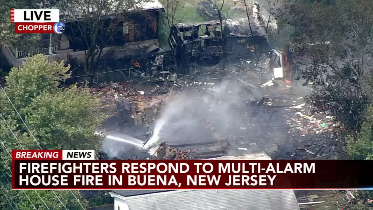 House reduced to rubble after multi-alarm fire in Atlantic County