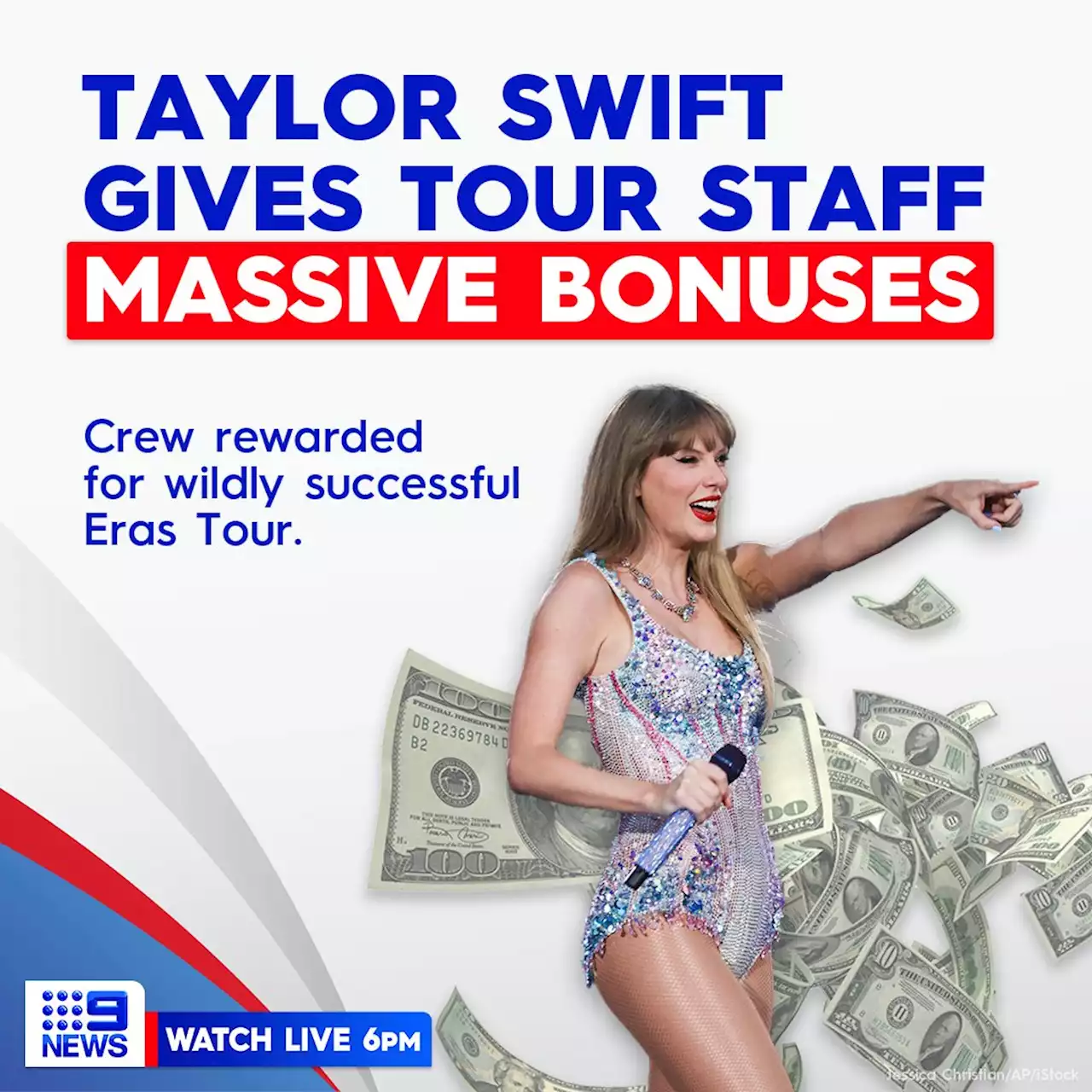 Taylor Swift gives $150,000 bonus to each of her 'Eras tour' truckies